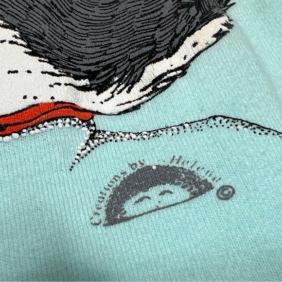 Vintage Sea World Puffins Nature Shirt Mens Large Graphic Made USA Jerzees Tee - Picture 5 of 8